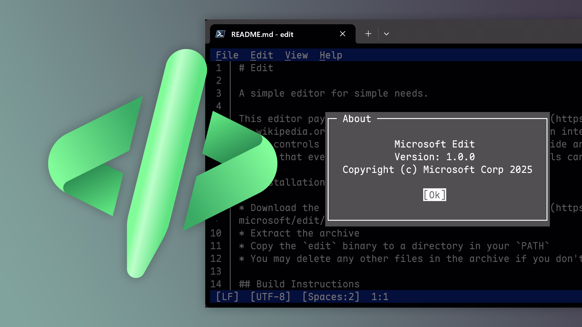 Microsoft Revives a Classic with New 'Edit' Command-Line Editor for Windows