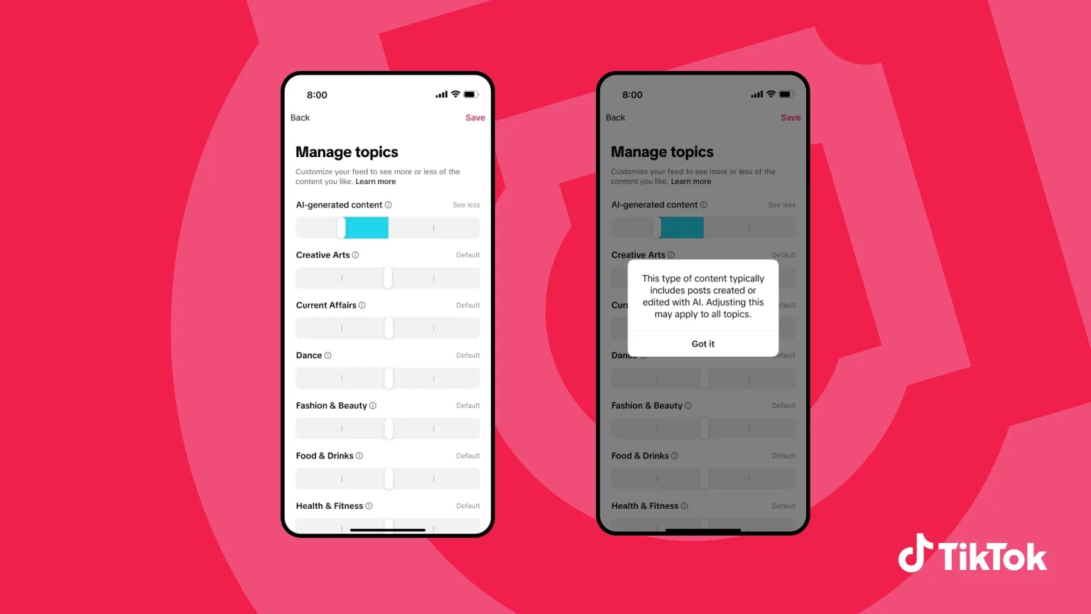 TikTok Launches New Slider Tool to Limit AI-Generated Content in Feeds