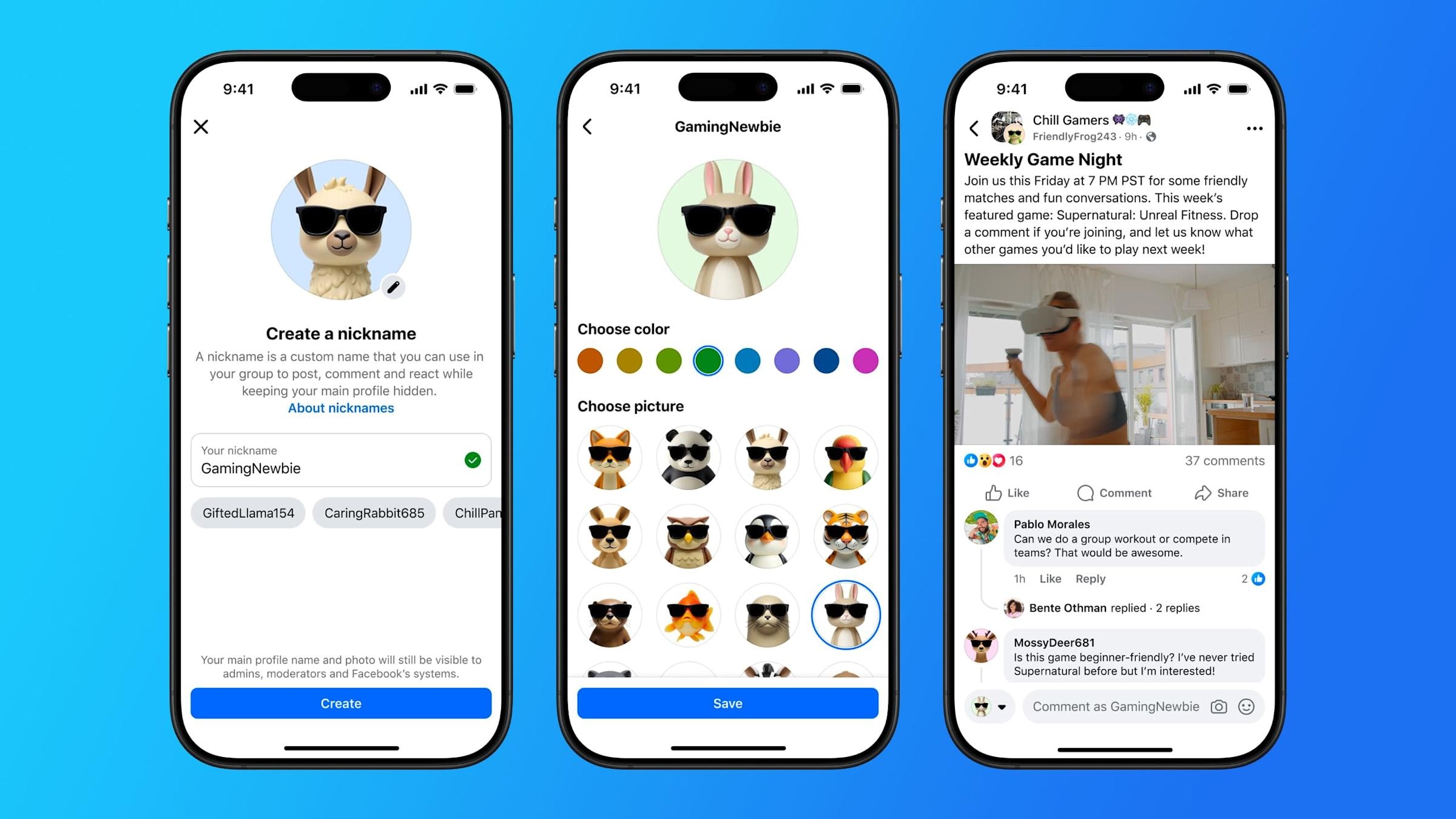 Facebook Groups "Reddit hóa": Cho phép dùng biệt danh và avatar ảo