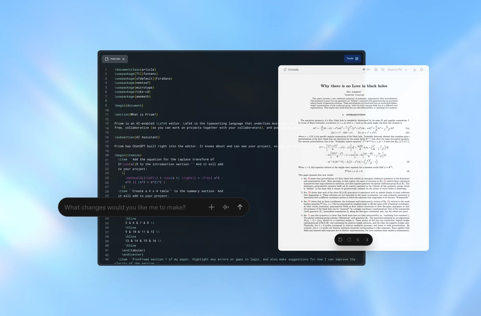 OpenAI Launches Prism LaTeX Workspace for Scientific Research