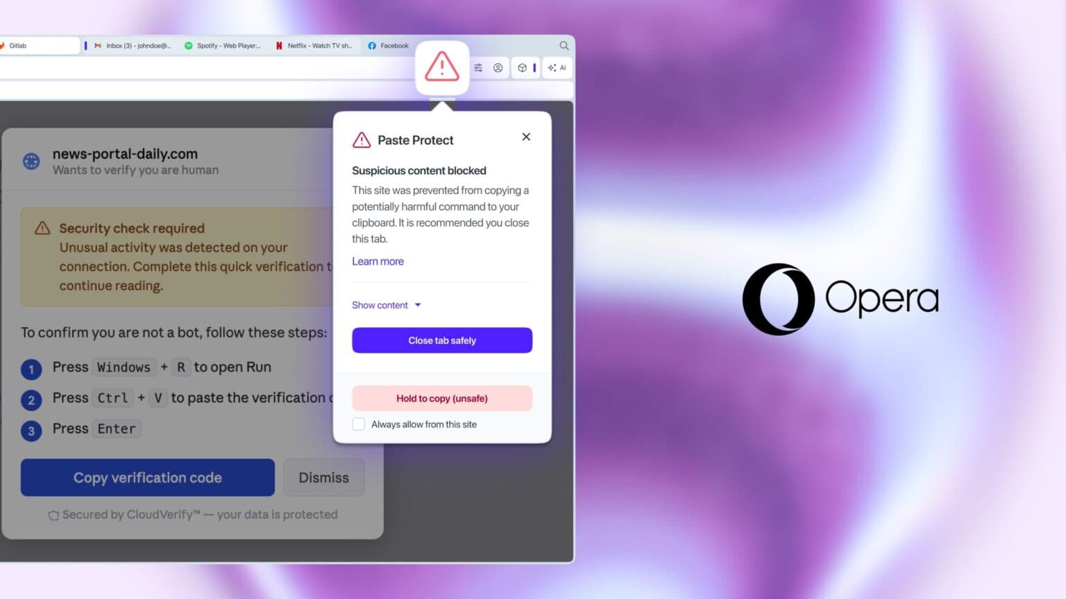 Opera Launches Paste Protect to Guard Against Clipboard Hijacking Attacks