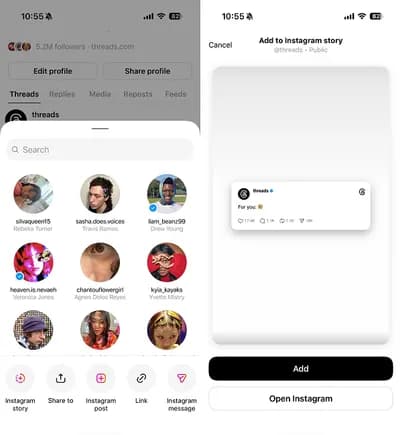 Threads Introduces Automatic Sharing to Instagram Stories