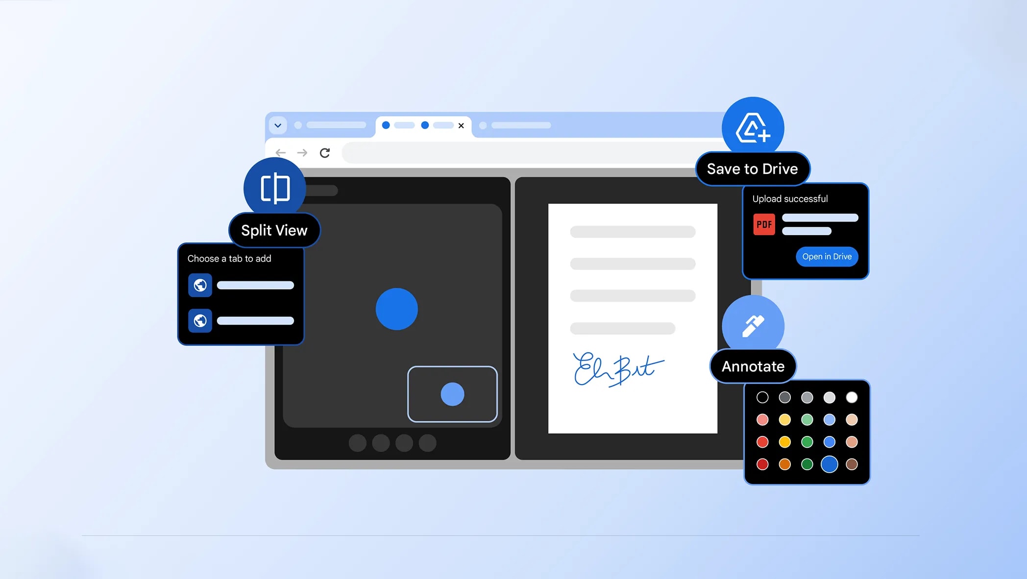Google Brings Split View and Native PDF Annotations to Chrome