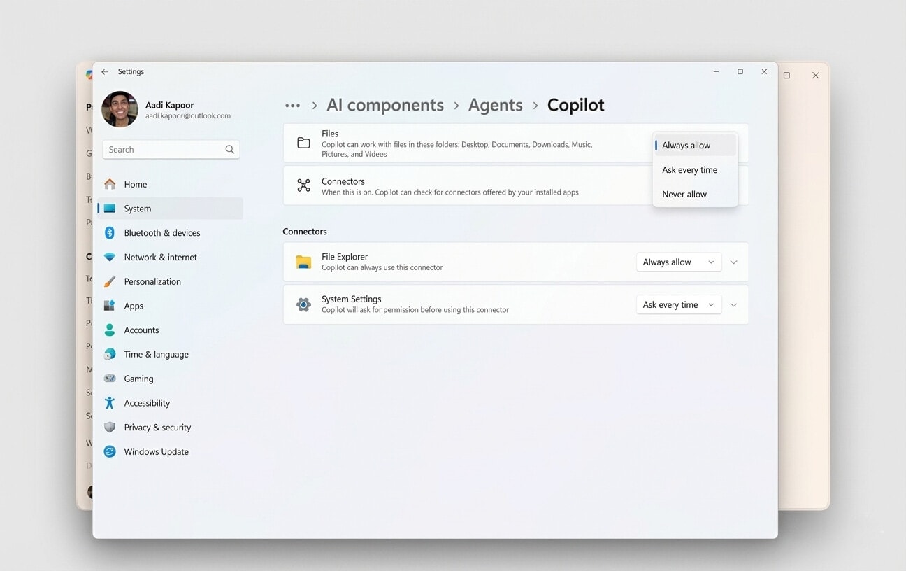 Microsoft Enforces Strict Permissions for Windows 11 AI Agent File Access