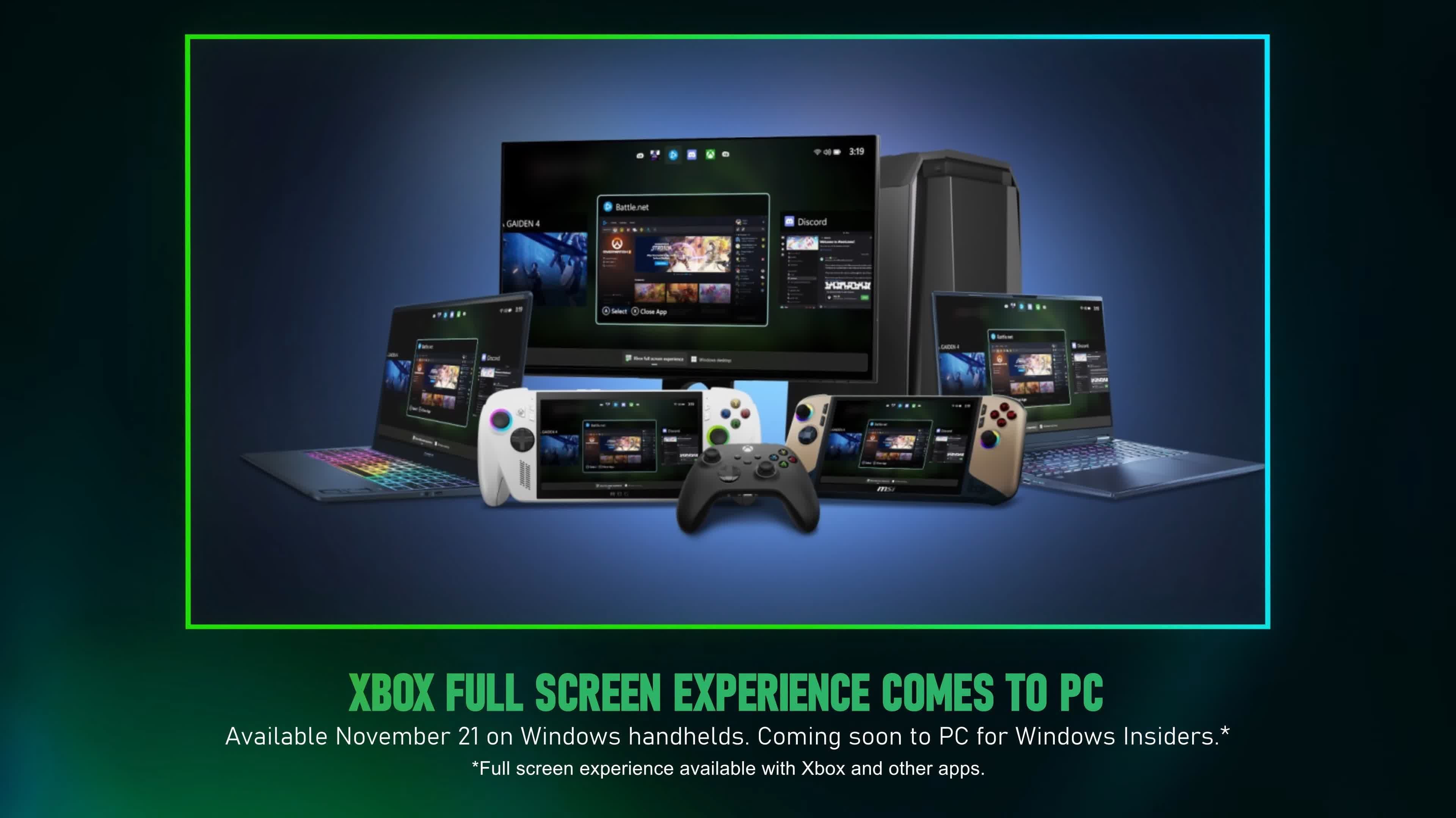 Microsoft Begins Testing Xbox Full Screen Experience on All Windows 11 PCs