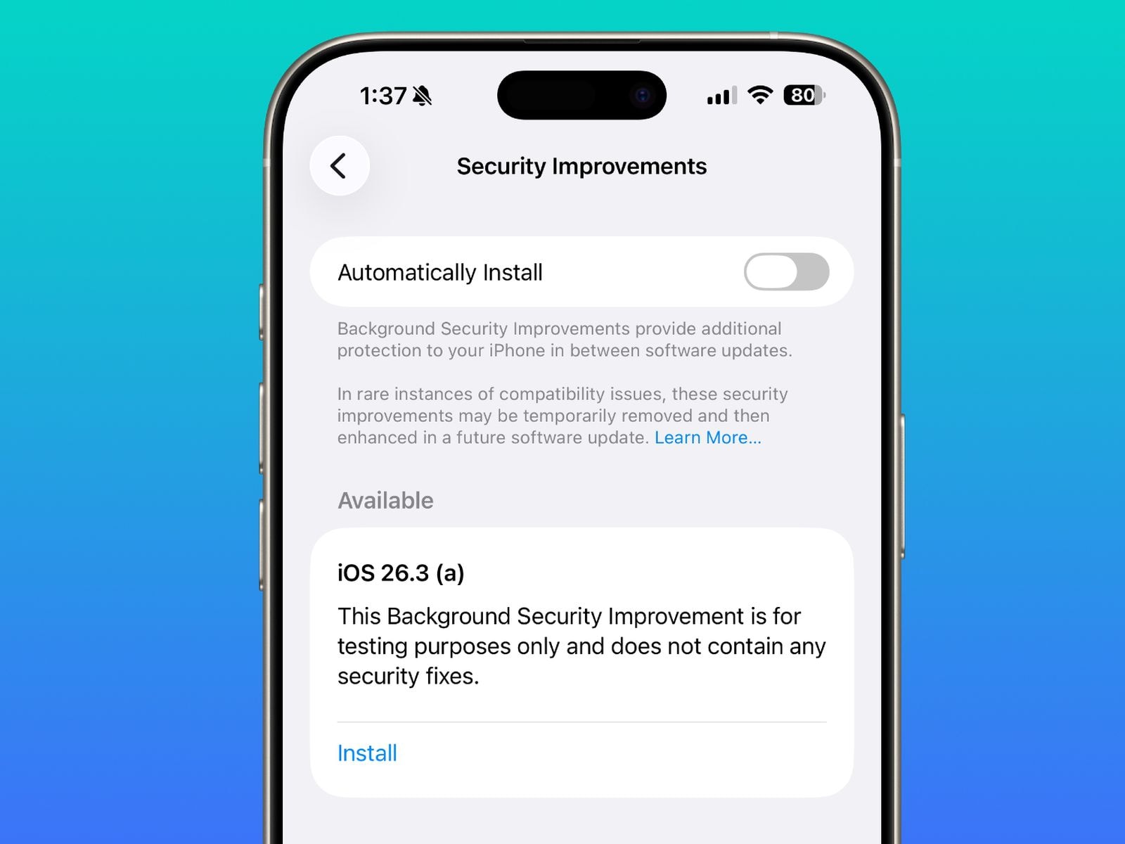 Apple Refines Zero-Reboot Security in iOS 26.3
