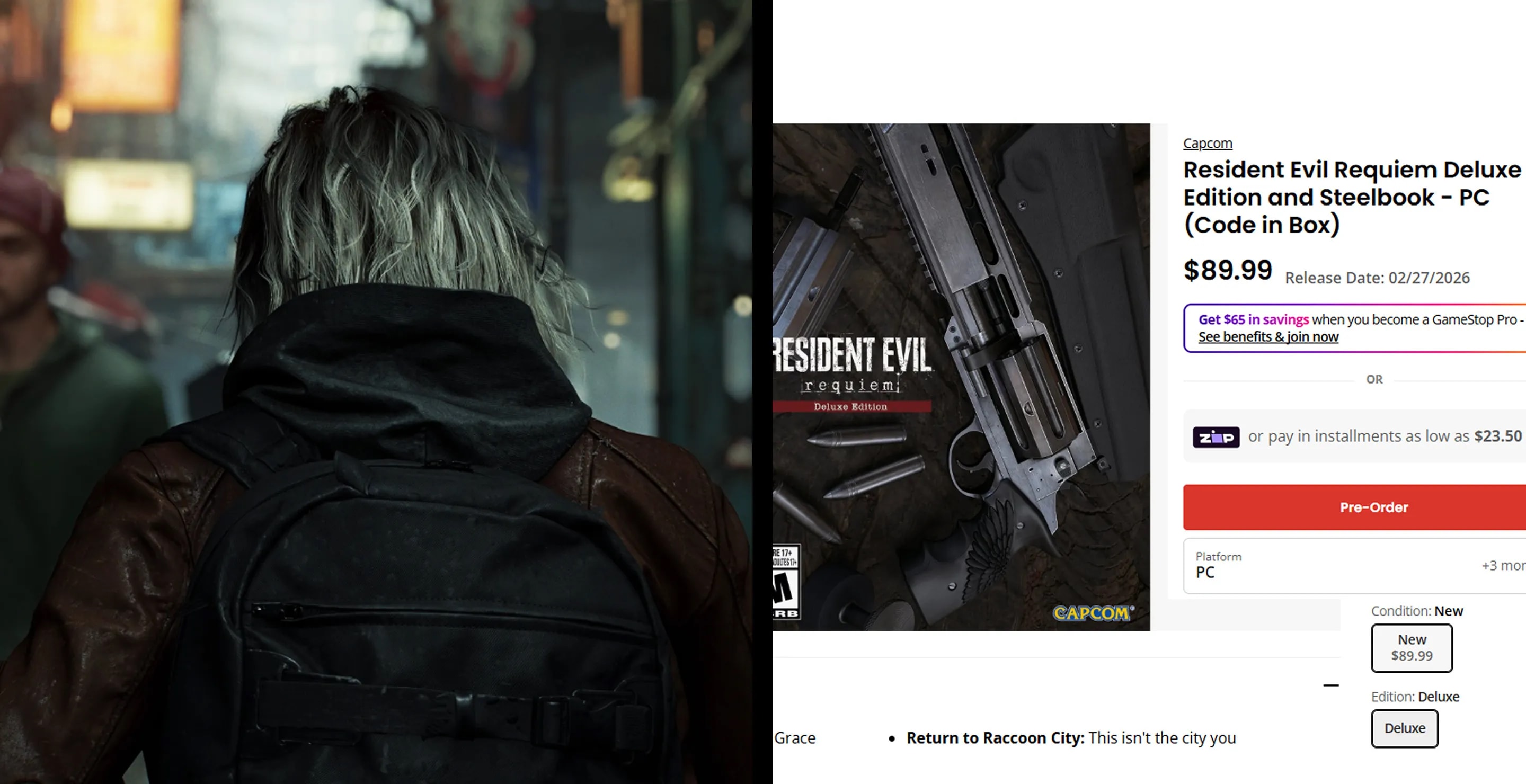 Rò rỉ Resident Evil Requiem từ GameStop hé lộ nhân vật thứ hai